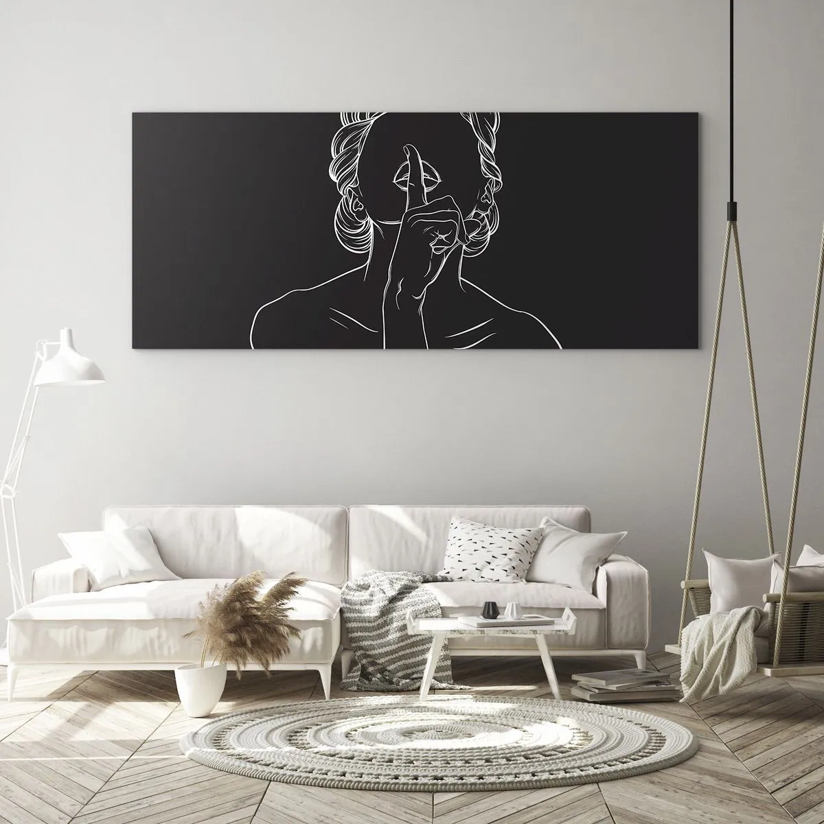 Glasbild - Bild auf glas - Schönheit erblüht in der Stille - 100x40 cm