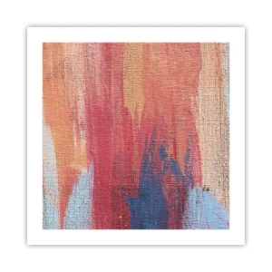 Poster - Renne den Regenbogen hinunter - 50x50 cm