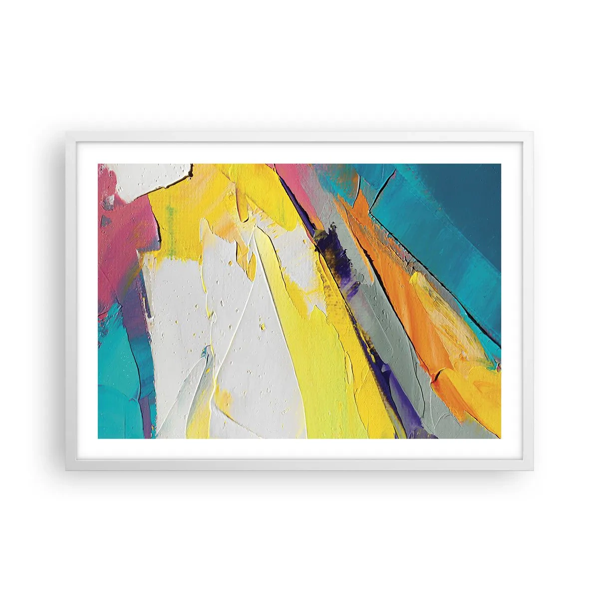 Poster in einem weißen Rahmen - Die Anatomie des Lichts - 70x50 cm
