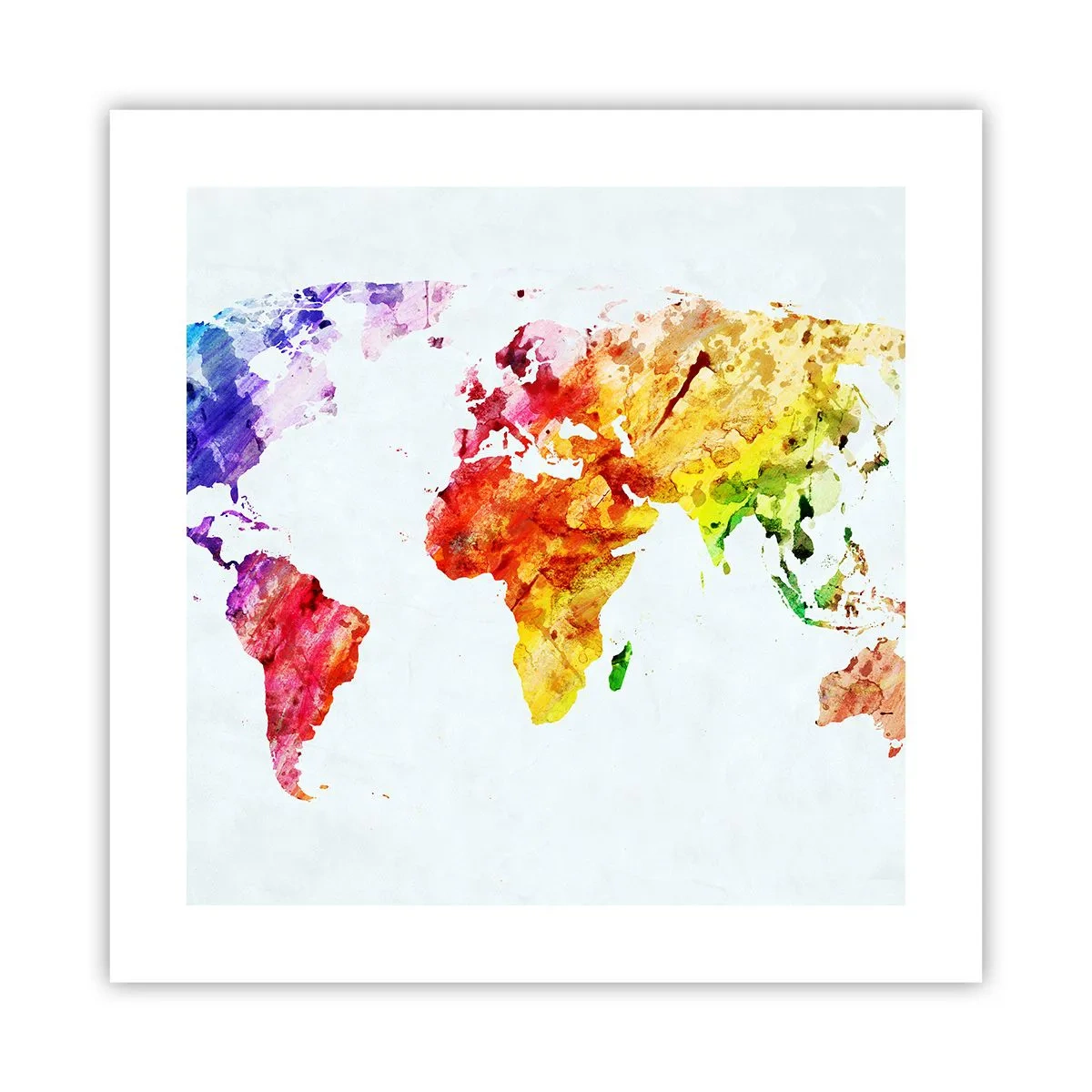 Poster - Alle Farben der Welt - 40x40 cm