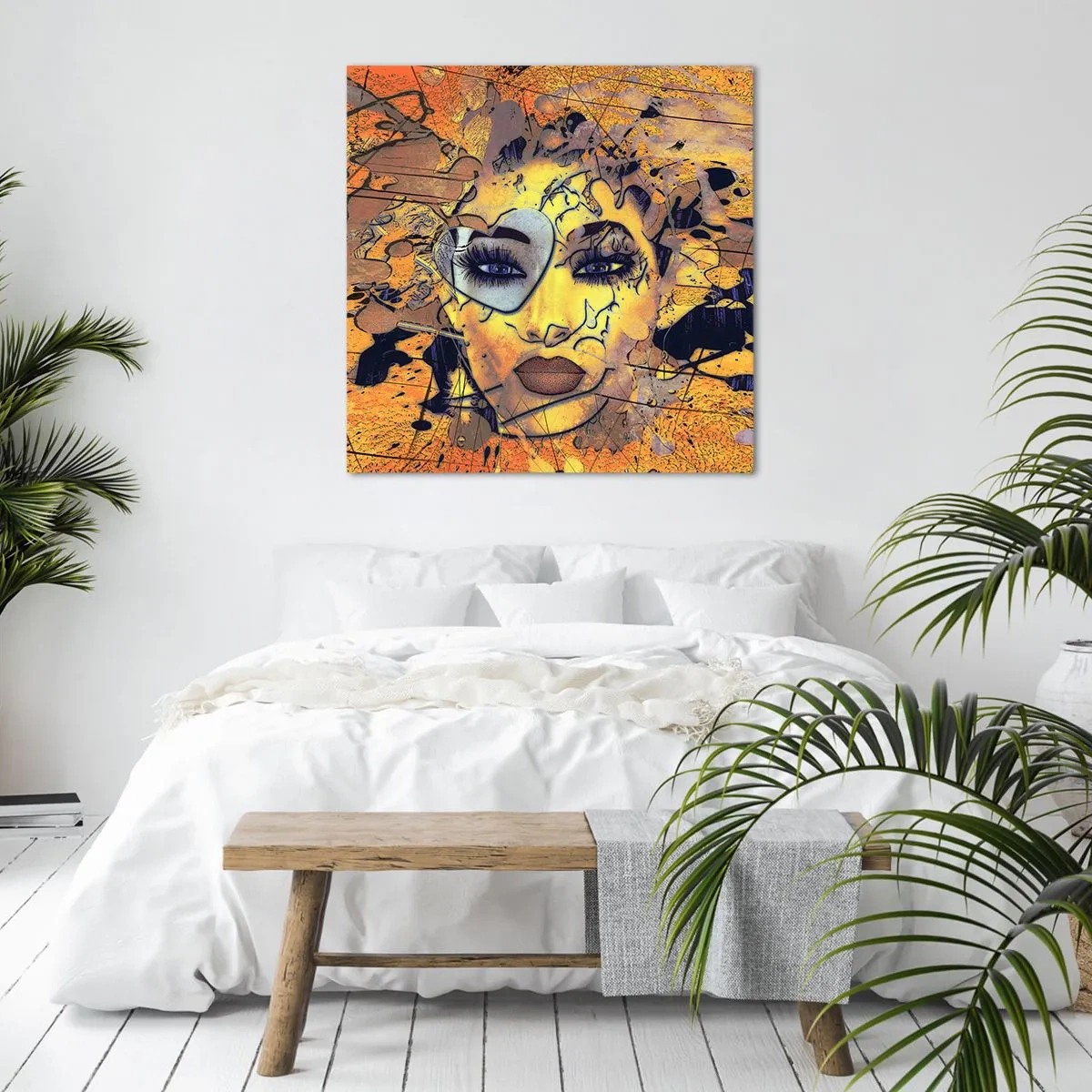 Bild auf Leinwand - Leinwandbild - Sonnige Schönheit - 60x60 cm