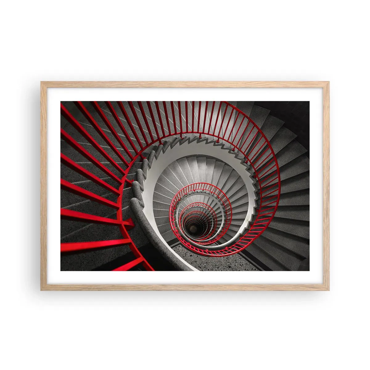 Poster in einem Rahmen aus heller Eiche - Architekturspaß - 70x50 cm