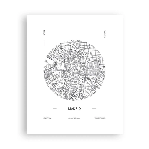 Poster - Anatomie von Madrid - 40x50 cm