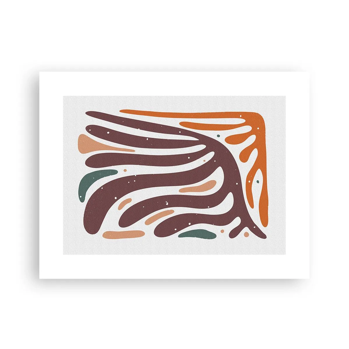 Poster - Strahlende organische Komposition - 40x30 cm