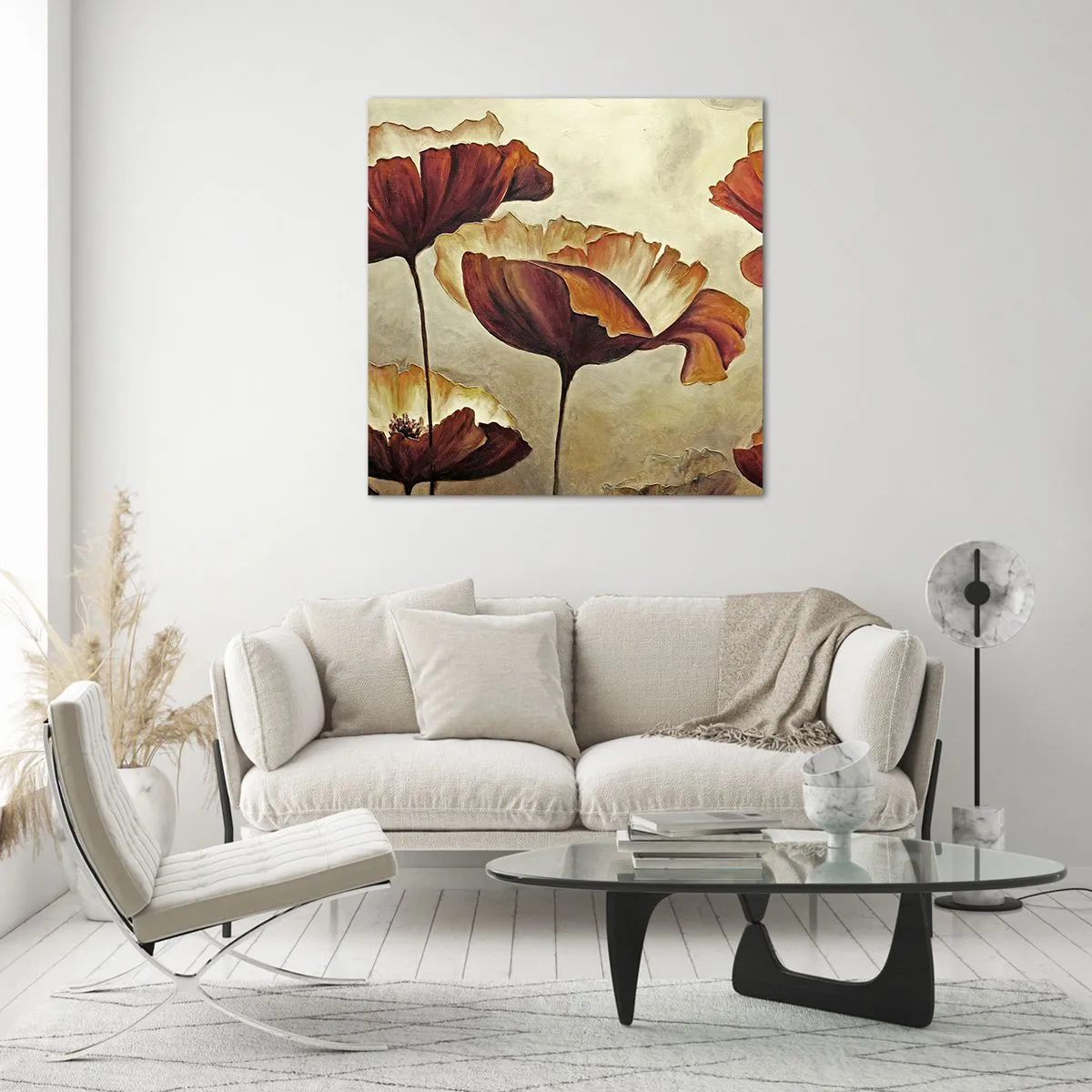 Glasbild - Bild auf glas - Weideland - 40x40 cm