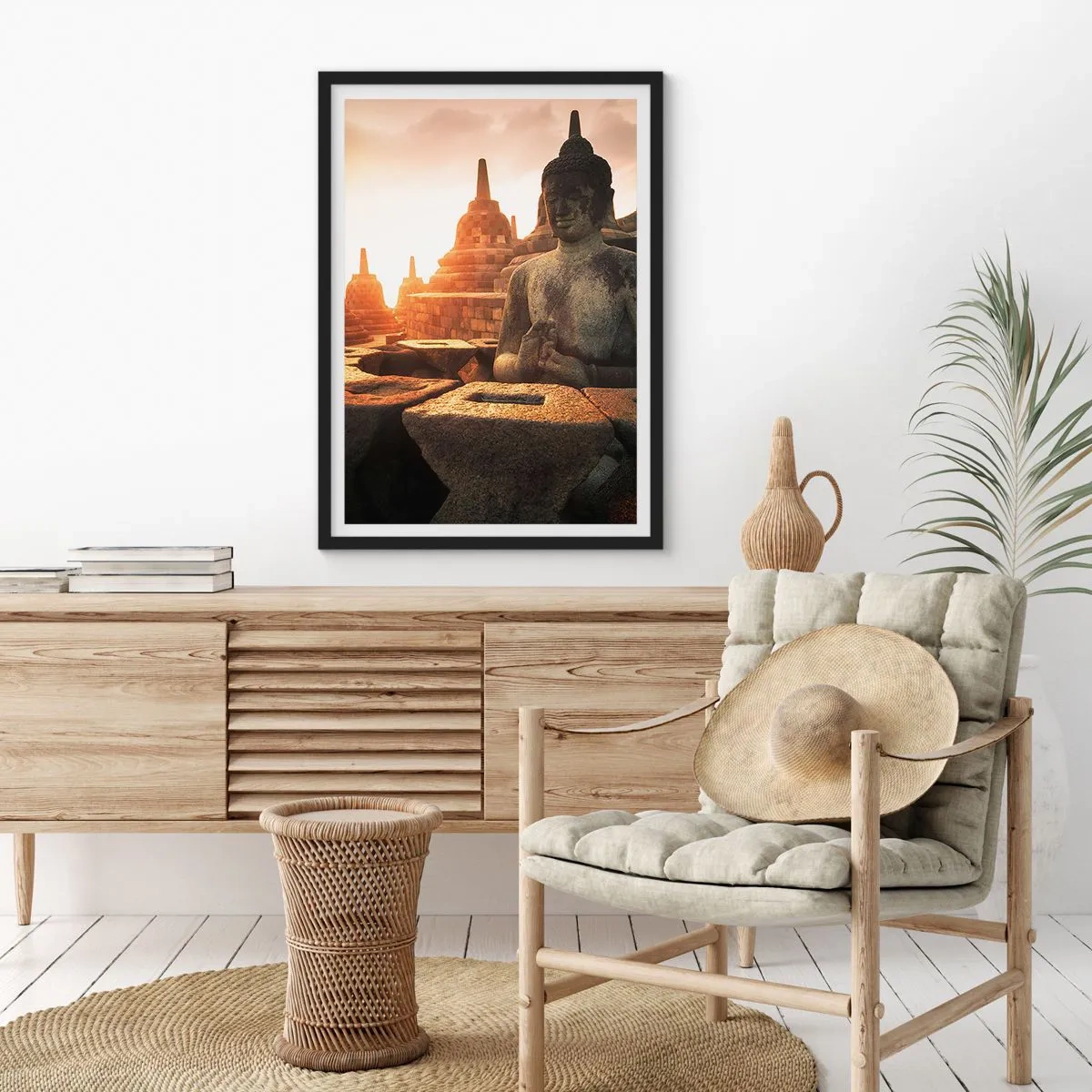 Poster in einem schwarzem Rahmen - Wetter der großen Weisheit - 40x50 cm