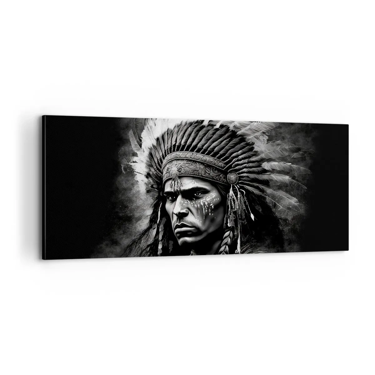 Bild auf Leinwand - Leinwandbild - Anführer und Krieger - 100x40 cm