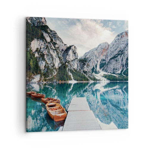 Bild auf Leinwand - Leinwandbild - Wir zeigen Ihnen Schönheit - 50x50 cm