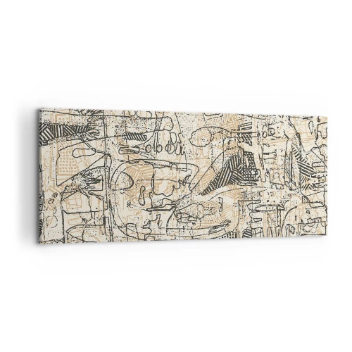 Bild auf Leinwand - Leinwandbild - Es wartet darauf, entschlüsselt zu werden - 100x40 cm