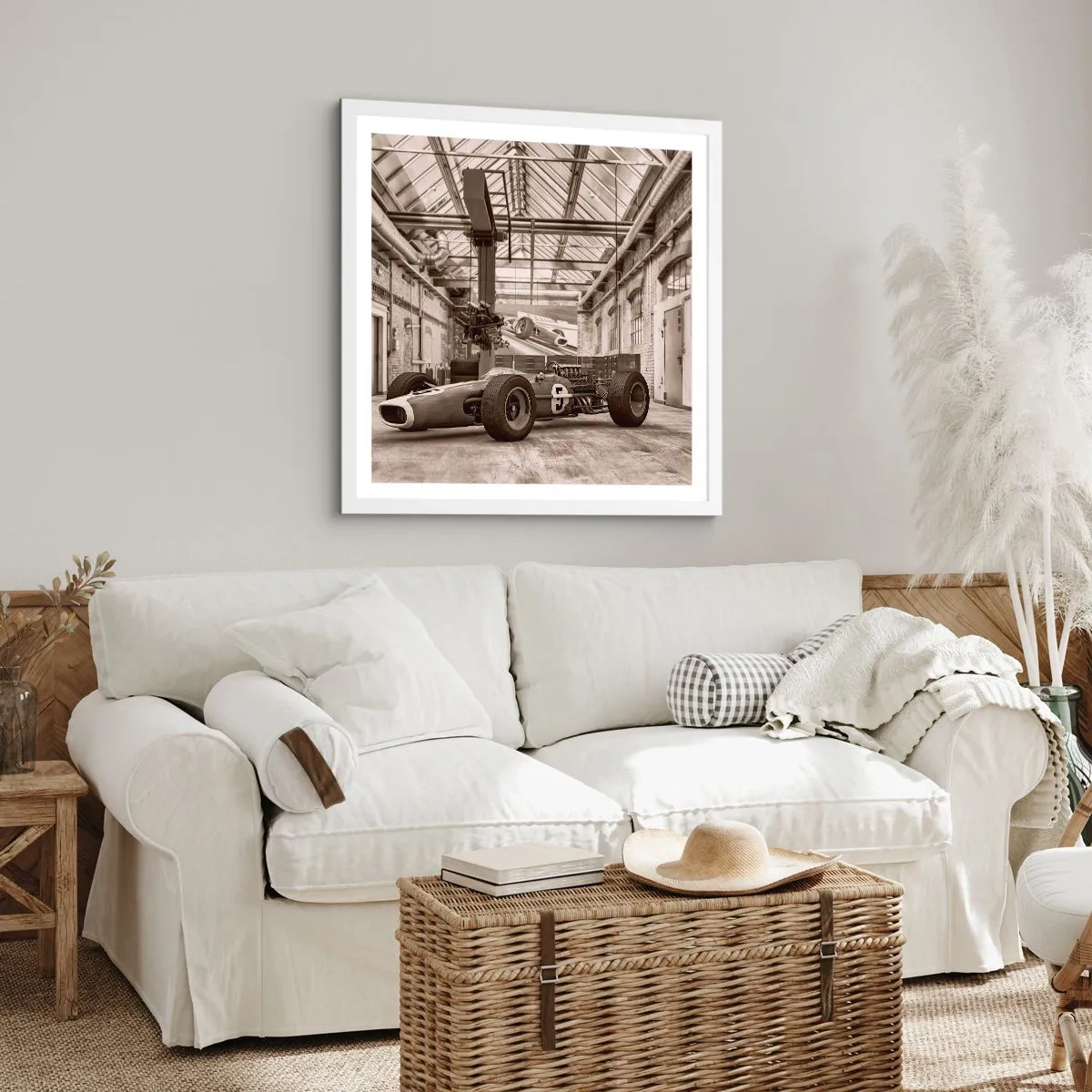 Poster in einem weißen Rahmen - Die Siegerruhe - 60x60 cm