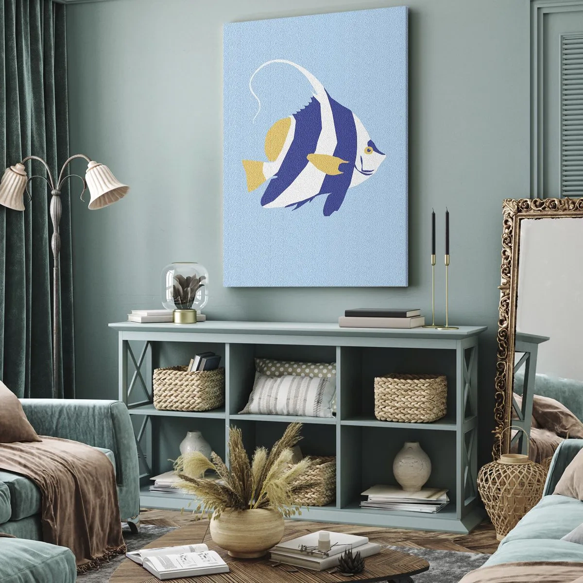 Bild auf Leinwand - Leinwandbild - Vermisse tropische Gewässer - 80x120 cm