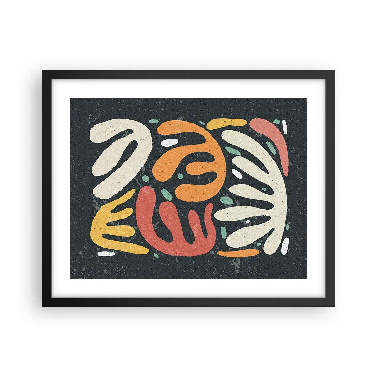 Poster in einem schwarzem Rahmen - Komposition – Ich erwische dich gleich - 50x40 cm