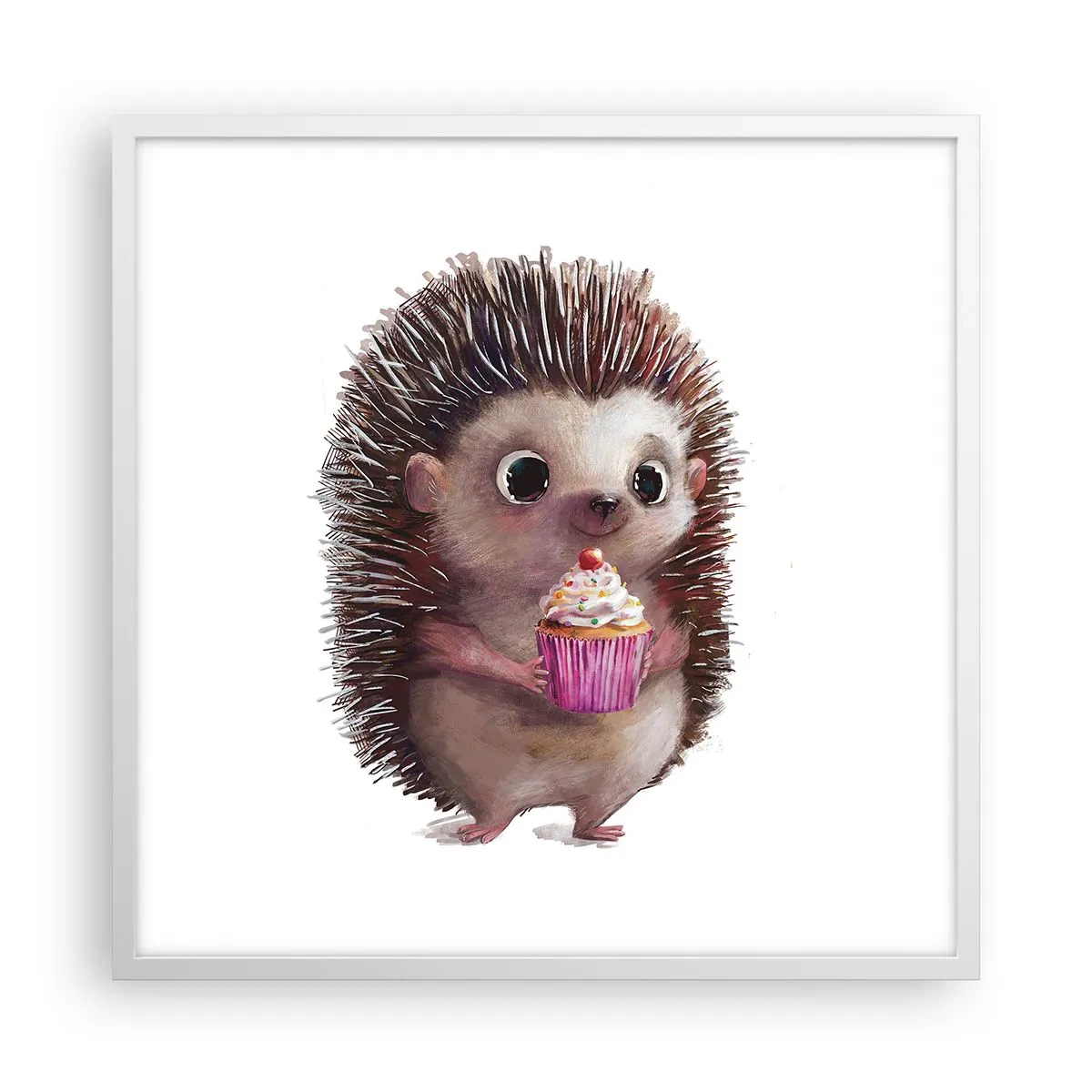 Poster in einem weißen Rahmen - Der Feiertag ist jeden Tag - 60x60 cm