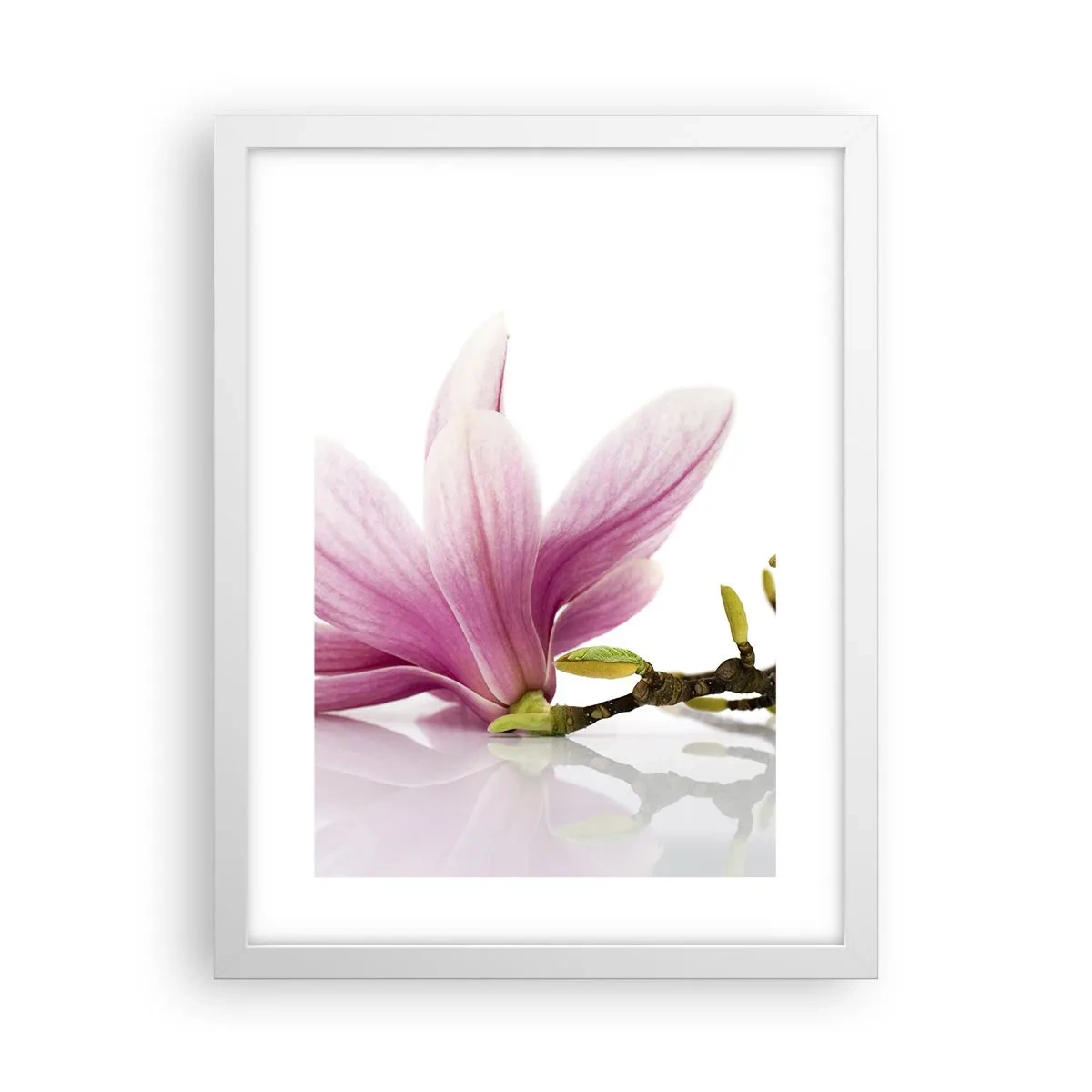 Poster in einem weißen Rahmen - Zart wie ein Frühlingswind - 30x40 cm
