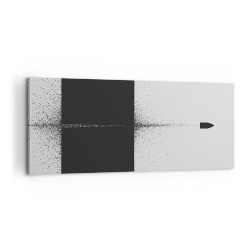 Bild auf Leinwand - Leinwandbild - Direkt zum Ziel - 100x40 cm