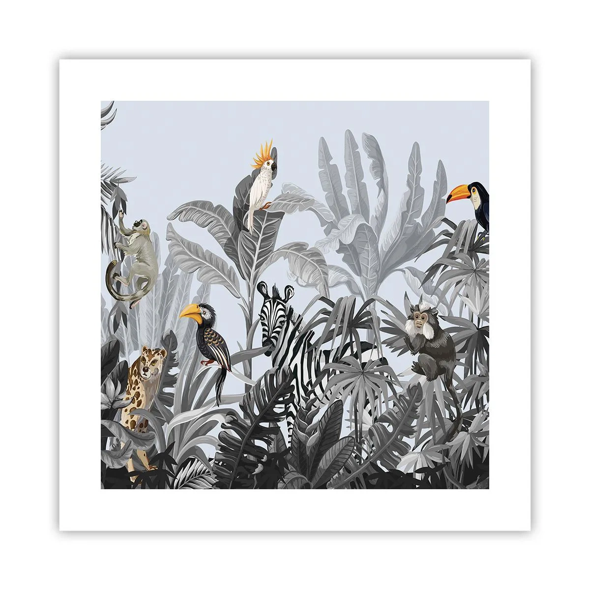 Poster - Afrikanisches Märchen - 40x40 cm