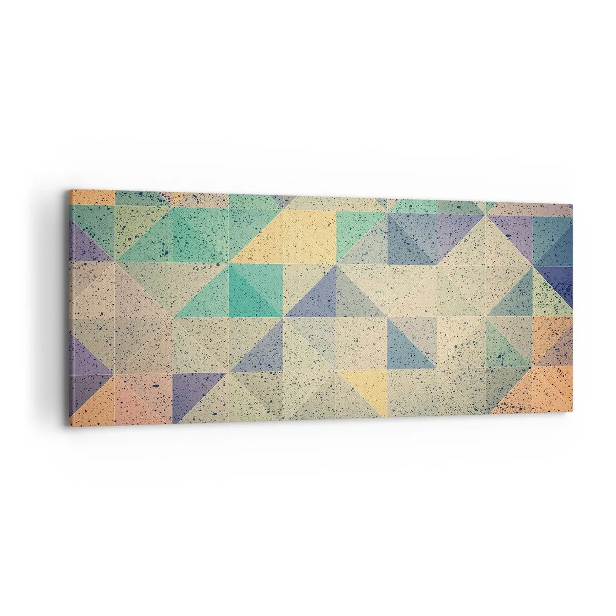 Bild auf Leinwand - Leinwandbild - Republik der Dreiecke - 100x40 cm