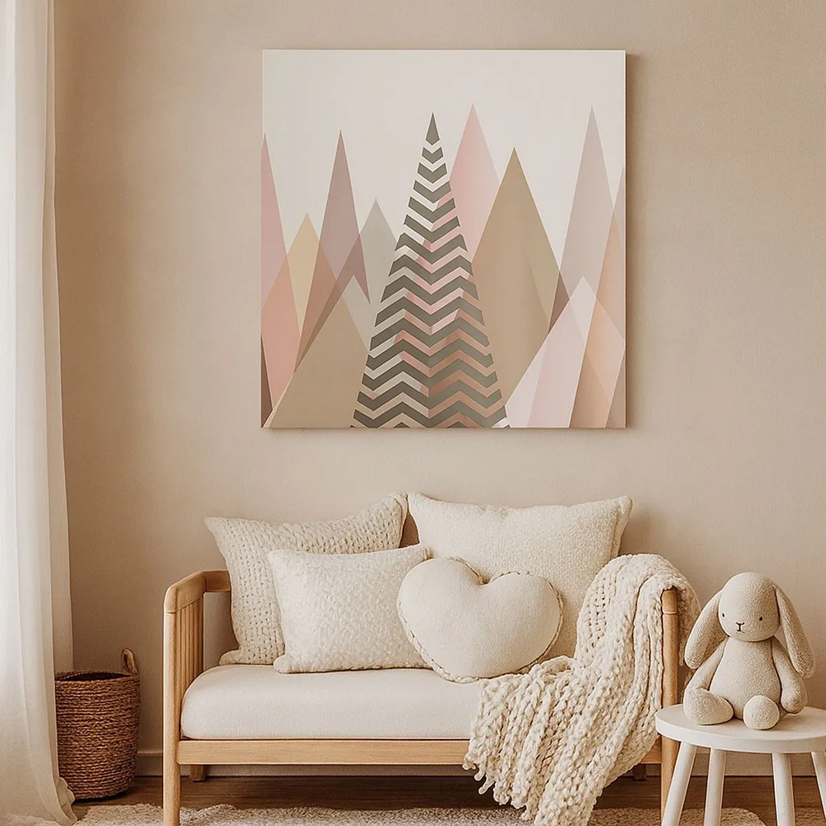 Bild auf Leinwand - Leinwandbild - Pyramidale Aussicht - 30x30 cm