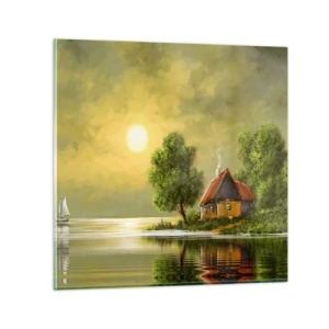 Glasbild - Bild auf glas - Schön, wie ein Bild - 60x60 cm