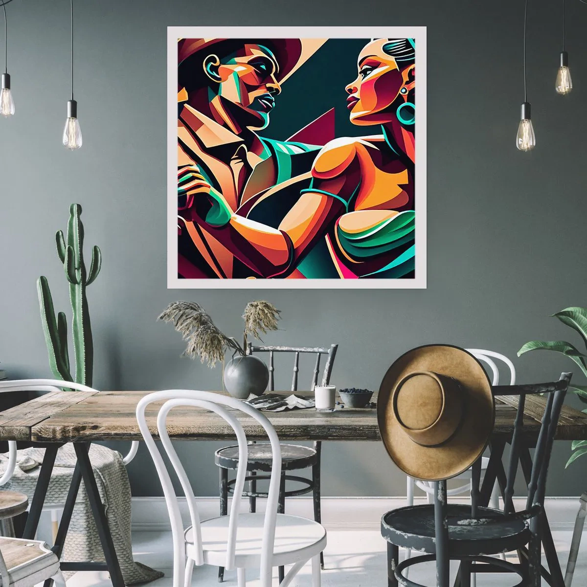 Poster - Im Rhythmus des Herzens - 40x40 cm