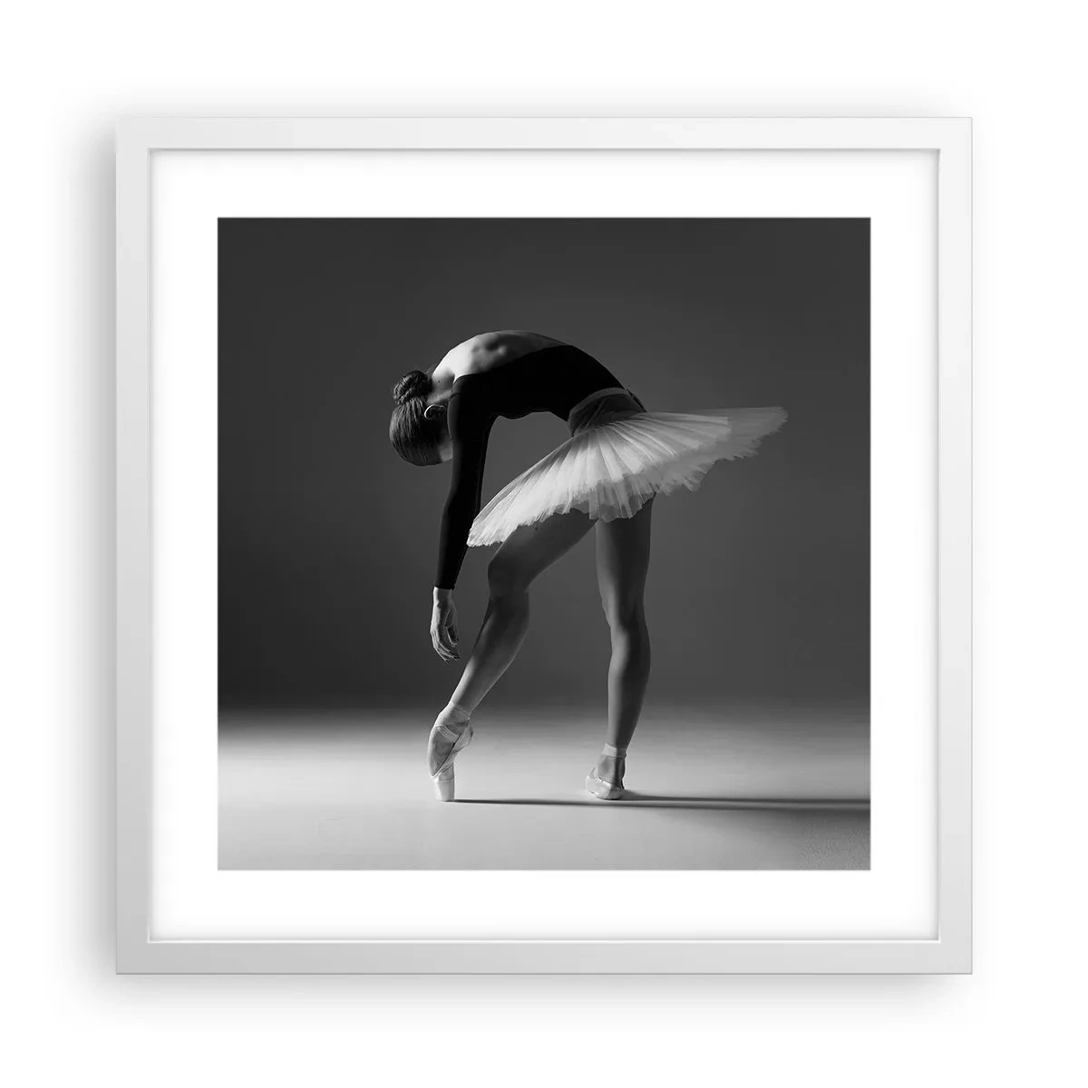 Poster in einem weißen Rahmen - Bella Ballerina - 40x40 cm
