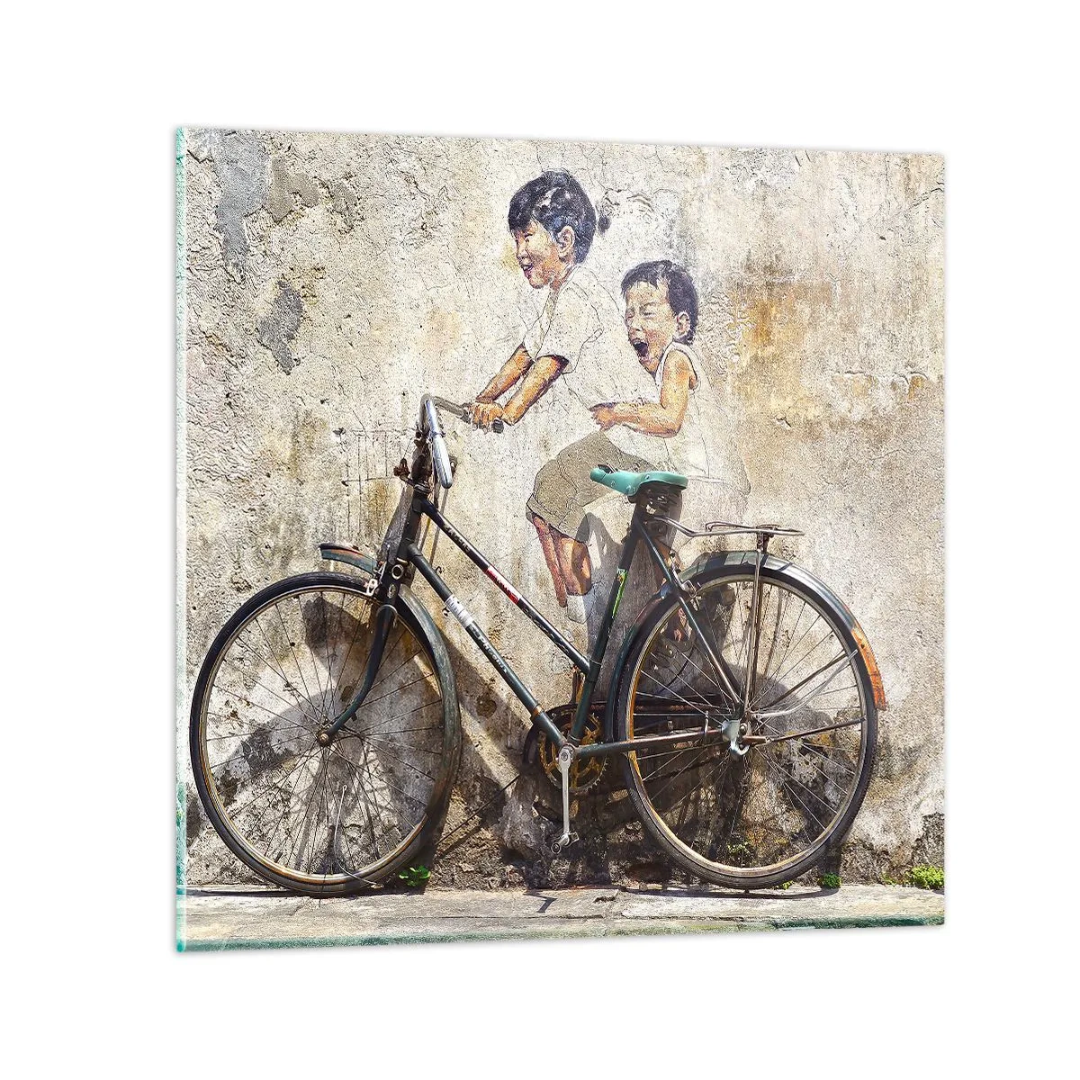 Glasbild - Bild auf glas - Richtig oder falsch? - 60x60 cm