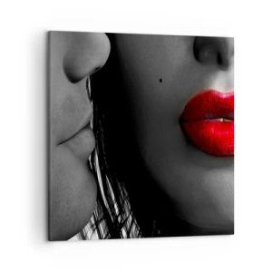 Bild auf Leinwand - Leinwandbild - Gesicht am Gesicht - 50x50 cm