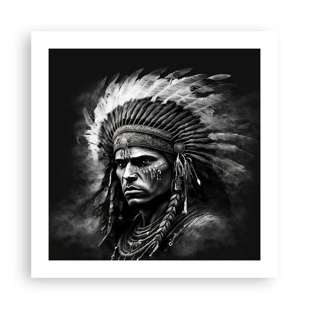 Poster - Anführer und Krieger - 50x50 cm