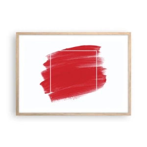 Poster in einem Rahmen aus heller Eiche - Aus dem Rahmen - 70x50 cm