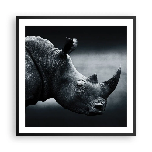 Poster in einem schwarzem Rahmen - Richtiges Profil - 60x60 cm