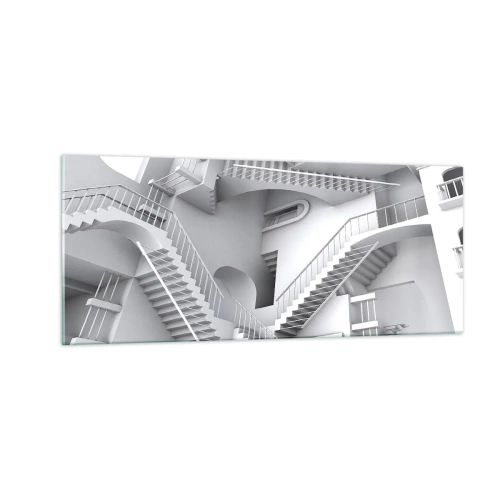 Glasbild - Bild auf glas - Die Paradoxien des Weltraums - 100x40 cm