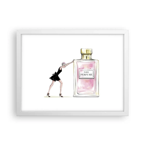 Poster in einem weißen Rahmen - Essenz der Weiblichkeit - 40x30 cm