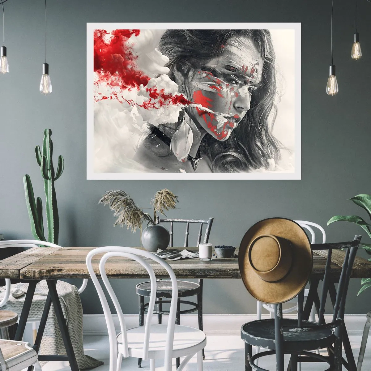 Poster - Im Dunst der Absurdität - 91x61 cm
