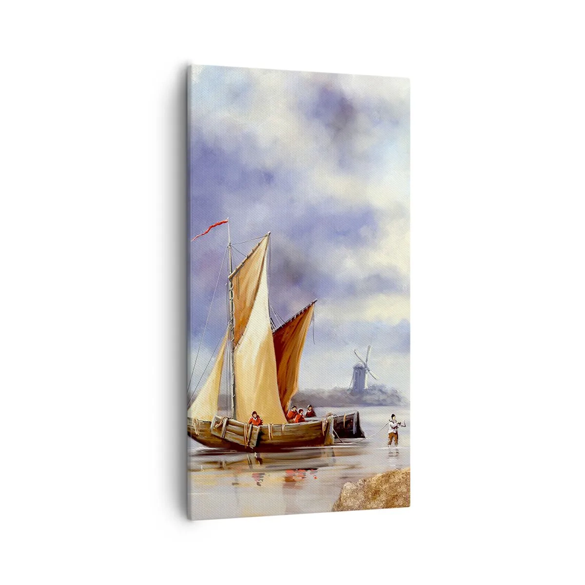 Bild auf Leinwand - Leinwandbild - Die Rückkehr der Seeleute - 55x100 cm