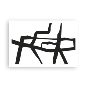 Poster - Schwarz-Weiß-Design - 91x61 cm