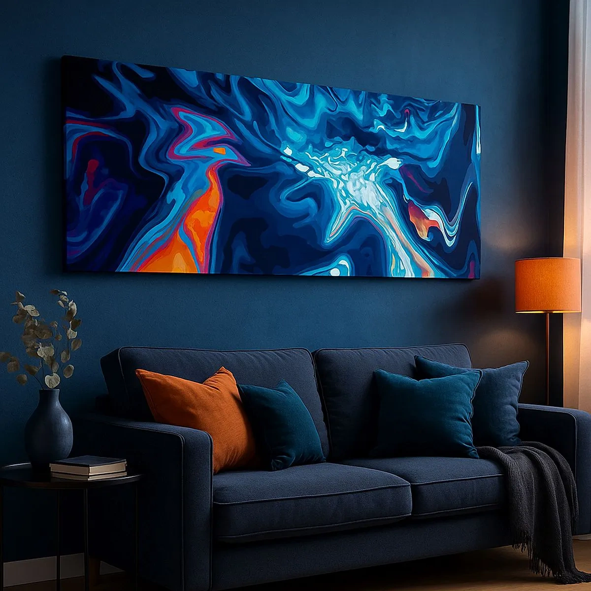 Bild auf Leinwand - Leinwandbild - Reise ins Zentrum des Himmels - 100x40 cm