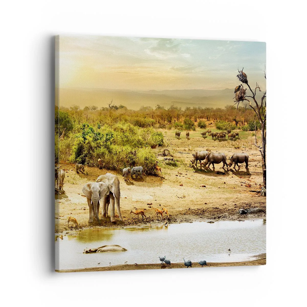 Bild auf Leinwand - Leinwandbild - Ein Fluss floss aus Eden ... - 40x40 cm