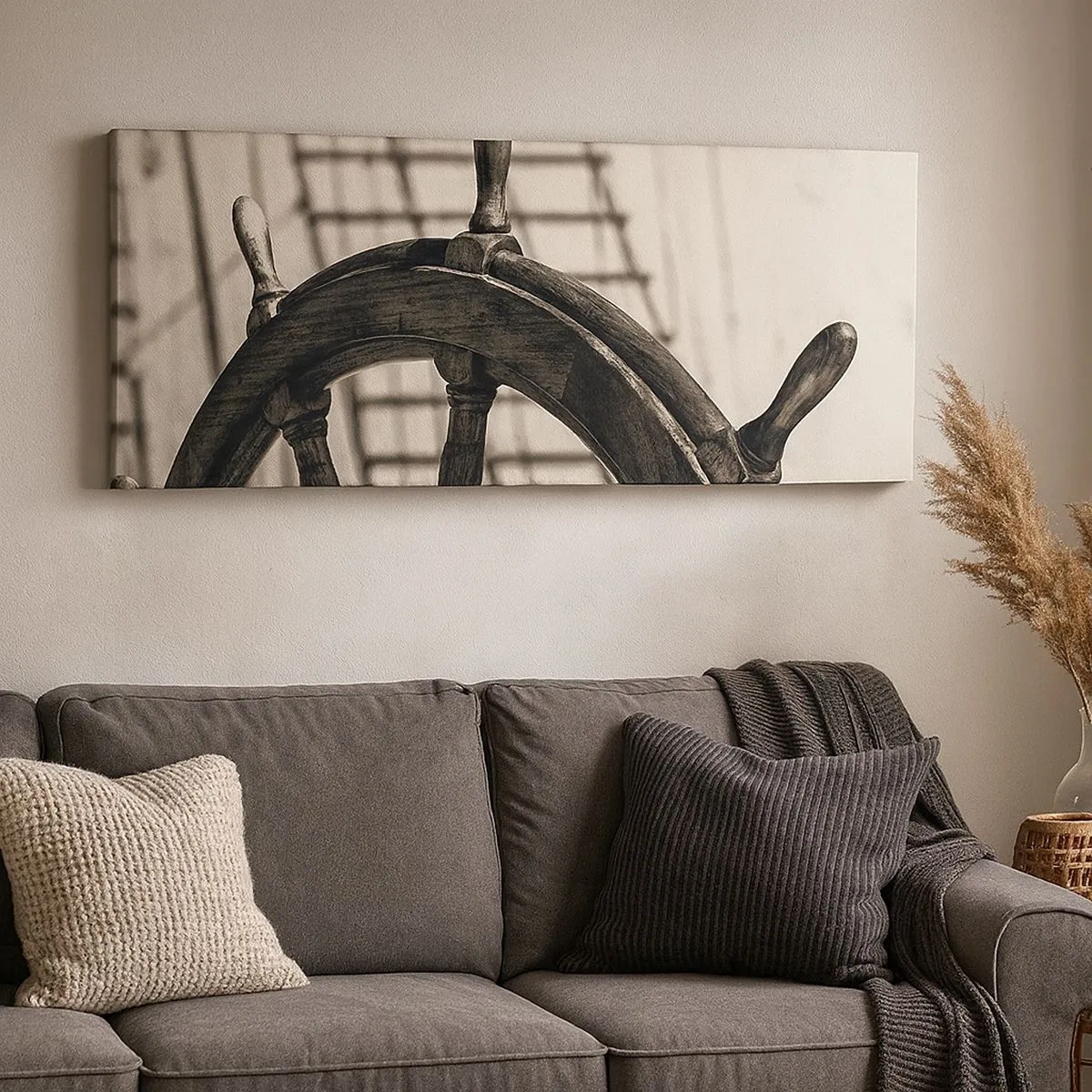 Bild auf Leinwand - Leinwandbild - Meeresgeschichten - 100x40 cm