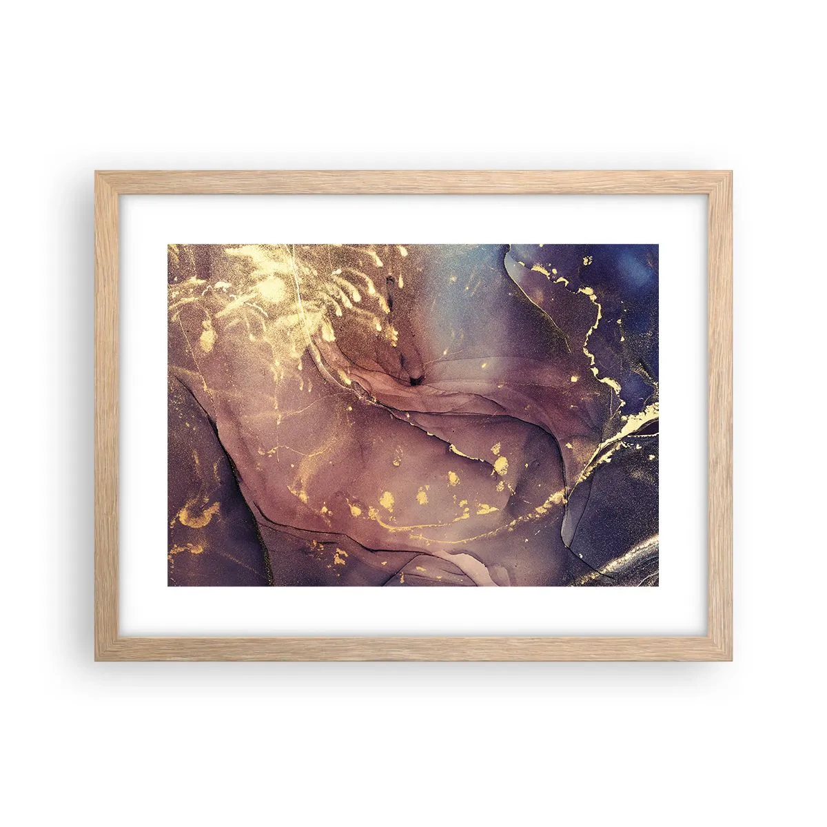 Poster in einem Rahmen aus heller Eiche - Materie und Geist - 40x30 cm