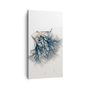 Bild auf Leinwand - Leinwandbild - Dem Rauschen der Bäume lauschen - 45x80 cm