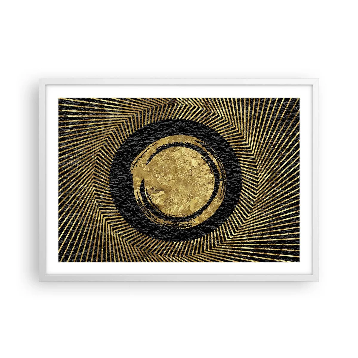 Poster in einem weißen Rahmen - Glamour-Komposition - 70x50 cm