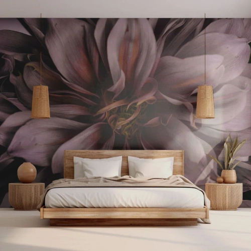 Selbstklebende Fototapete Deluxe Sticker - Ein Blumenherz - Blumenstrauß, Dahlie, Blume - 150x105 cm