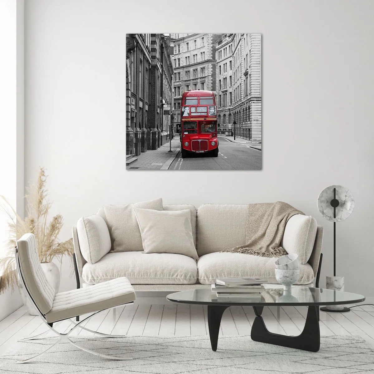 Glasbild - Bild auf glas - Der Alltag muss nicht grau sein - 50x50 cm