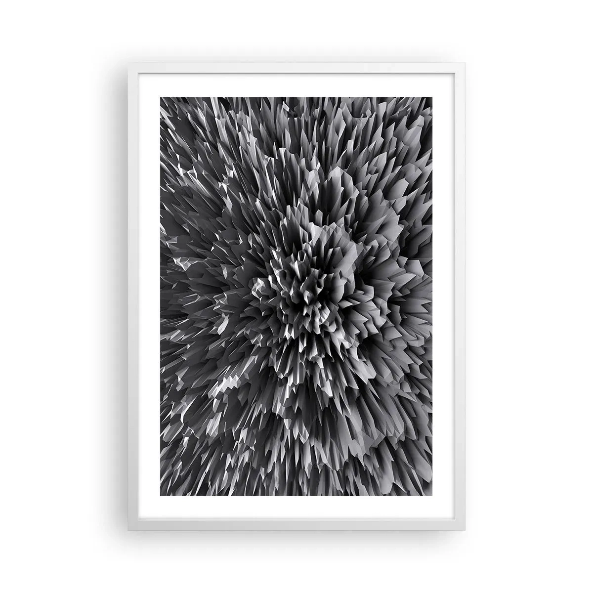 Poster in einem weißen Rahmen - Härter kann es nicht werden - 50x70 cm