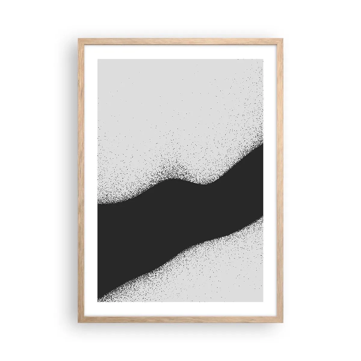 Poster in einem Rahmen aus heller Eiche - Flüssiges Gleichgewicht - 50x70 cm