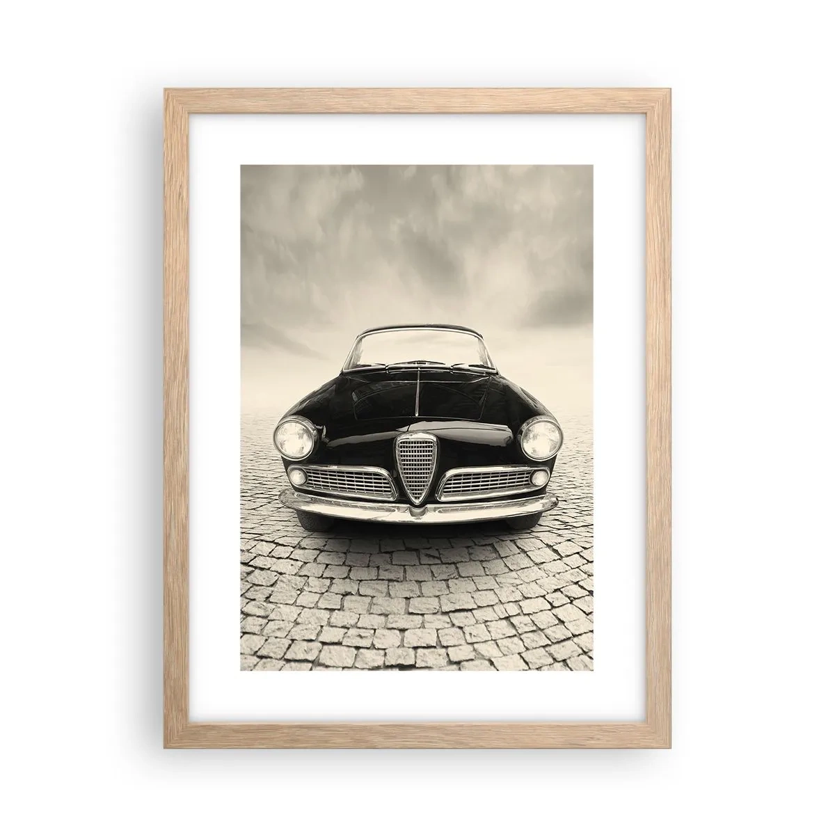 Poster in einem Rahmen aus heller Eiche - Man muss mich einfach lieben - 30x40 cm