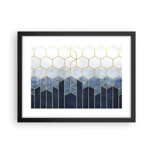 Poster in einem schwarzem Rahmen - Komposition im synkopischen Rhythmus - 40x30 cm