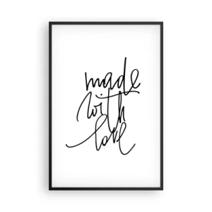 Poster in einem schwarzem Rahmen - Die beste Marke - 61x91 cm