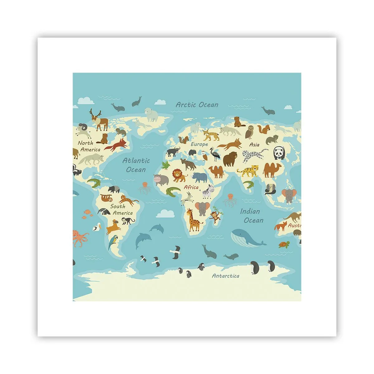 Poster - Gute Nachbarn - 30x30 cm