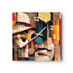 Wanduhr - Glasuhr - Ich sehe dich… - 40x40 cm